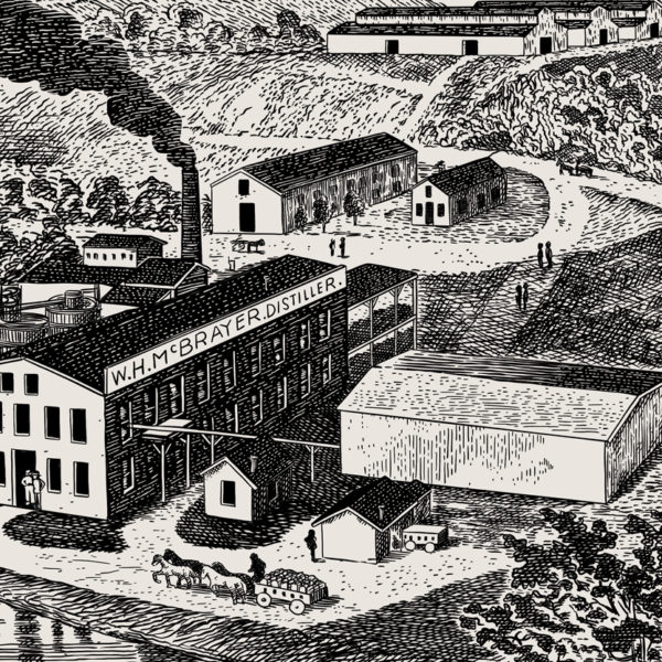 Cedar Brook Distillery Close Up Illustration